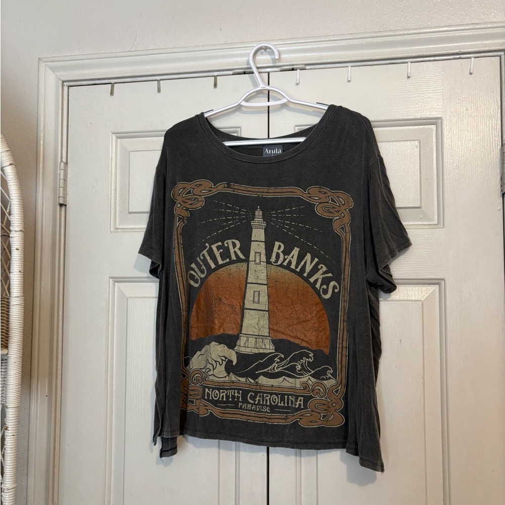 Arula Charcoal Graphic Tee